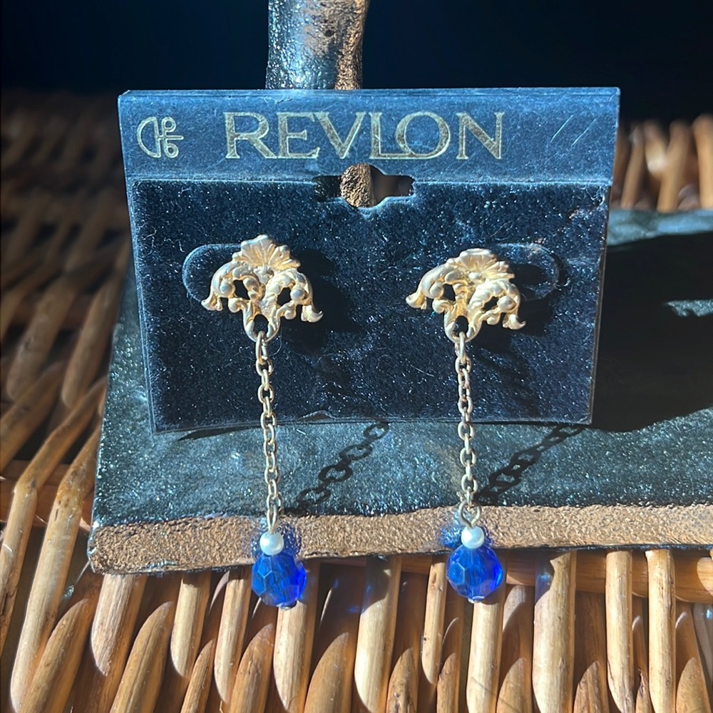 Handmade Vintage Revlon Drop Earrings Jewelry Sale 24$